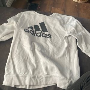 Adidas crew neck black and white